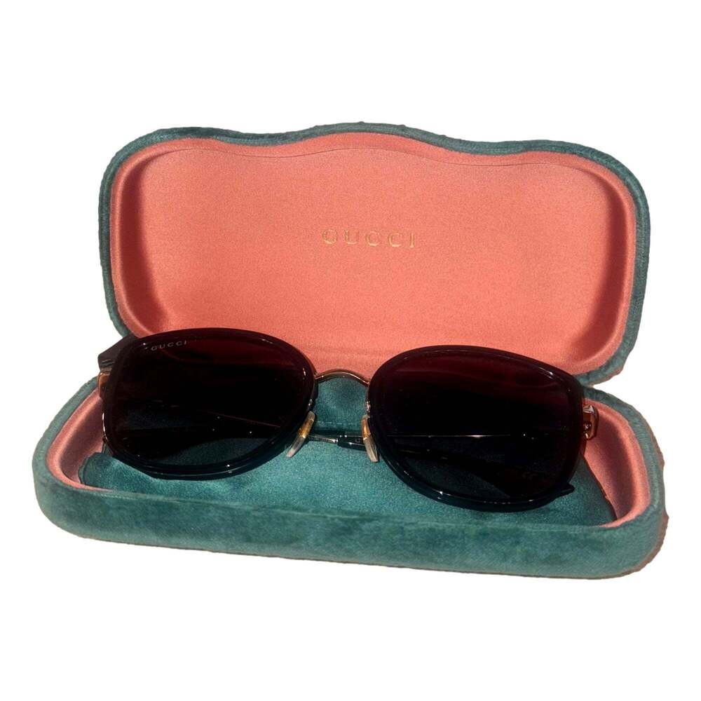 Gucci Oversized Cat Eye Black Gold - Picture 2 of 6